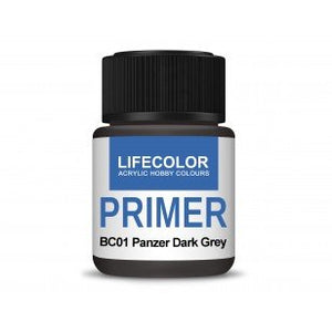 Lifecolor BC01 Acrylic Primer Panzer Dark Gray 22ml – obrázek 2