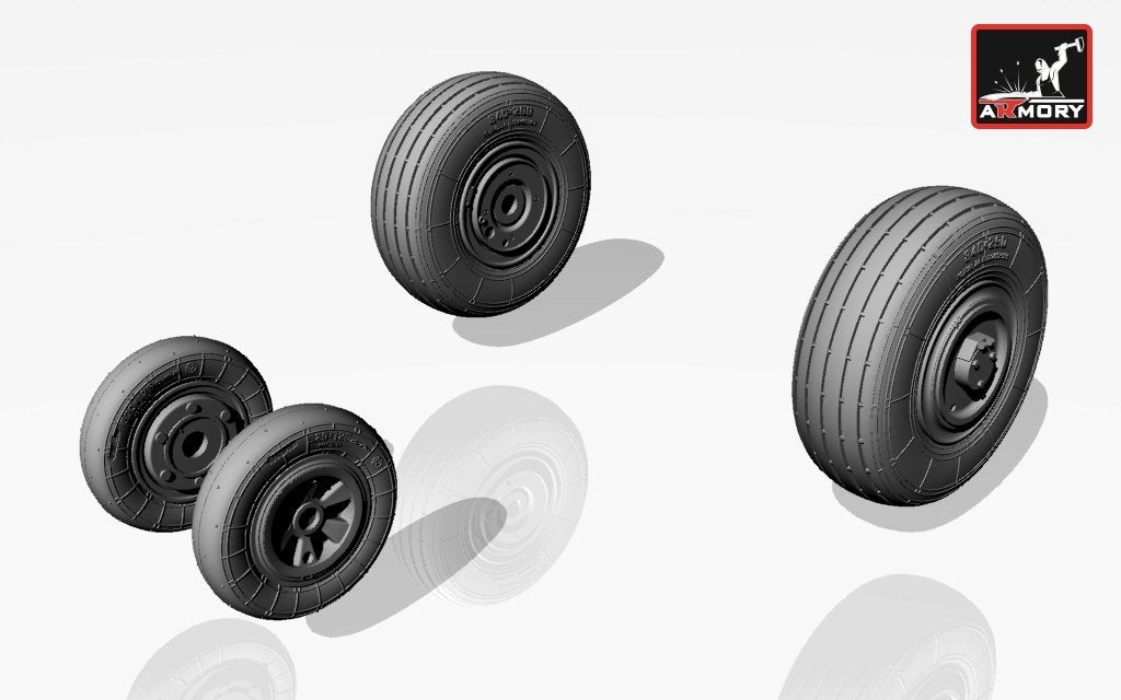 Armory Models AW72014 Mikoyan МiG-23,23P(early) wheels 1/72 – image 2