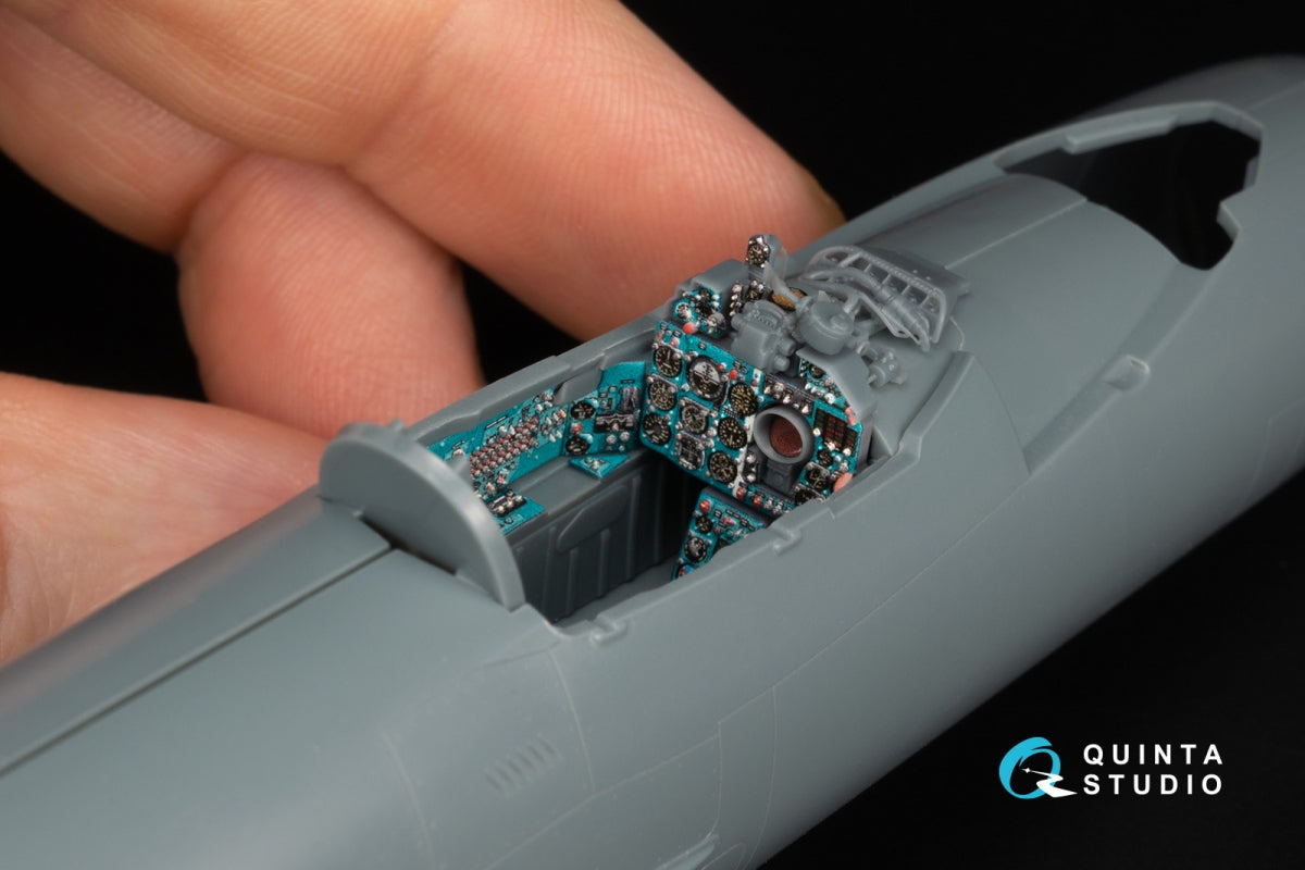 Quinta Studio QD+48577 MiG-21MF Fishbed-J (Moscow plant) 3D-Printed &amp;amp; colored Interior on decal paper (Eduard) (with 3D-printed resin parts) 1/48 – image 10