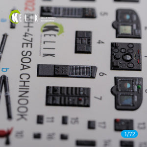 KELIK K72102 MH-47E interior 3D decals for Italeri kit 1/72 – obrázek 4