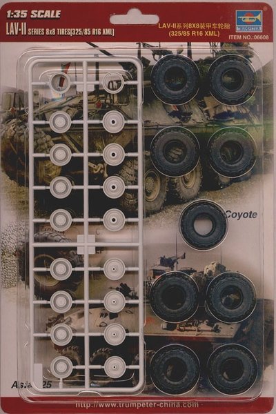 Trumpeter 06608 LAV Series 8x8 Tires (325/85 R16 XML) 1/35 – image 2