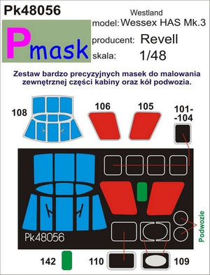 P-Mask PK48056 WESTLAND WESSEX HAS MK.3 (REVELL) 1/48