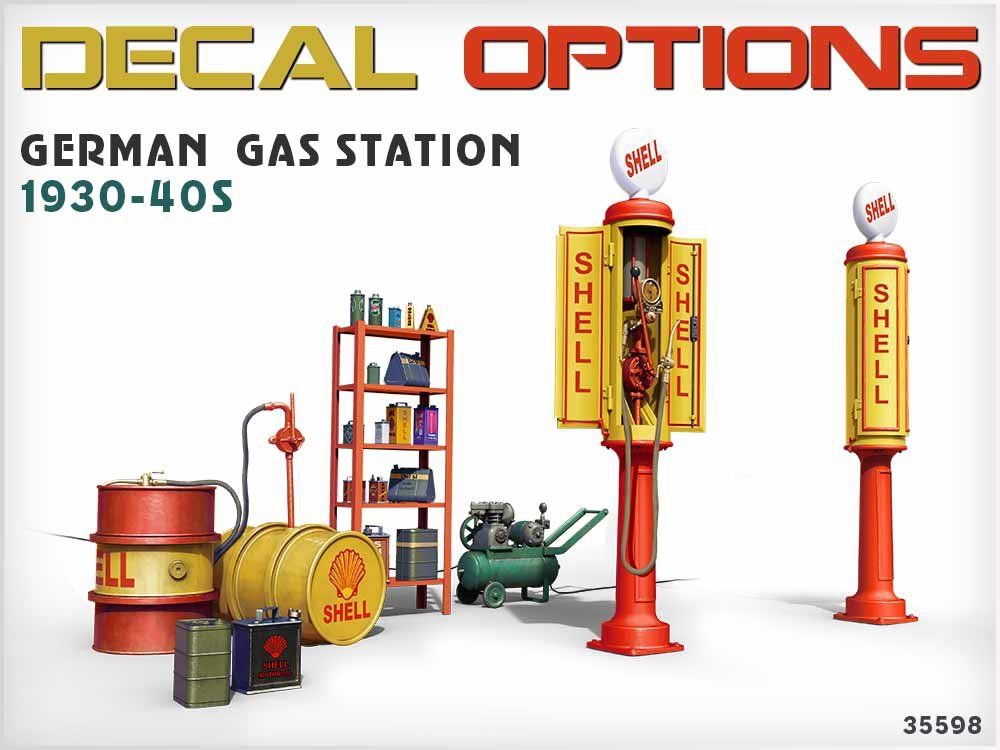 MiniArt 35598 GERMAN GAS STATION 1930-40s 1/35 – immagine 3