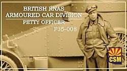 Copper State Models F35-008 British RNAS Armored Car Division Petty Officer 1/35