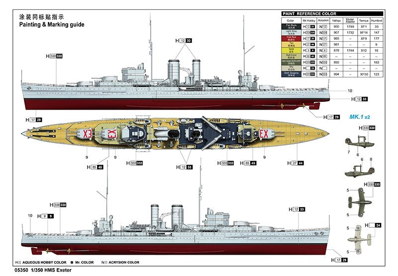 Trumpeter 05350 HMS Exeter 1/350 – Bild 2