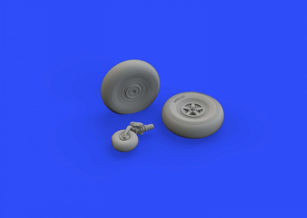 Eduard 648412 Typhoon Mk. Ib wheels early EDUARD, HASEGAWA 1/48 – zdjęcie 3