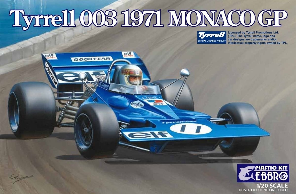 Ebbro 20007 Tyrrell 003 Monaco GP 1971 1/20
