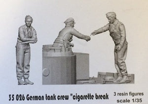 Glowel Miniatures 35026 German tank crew. &amp;quot;Cigarette break&amp;quot; 1/35