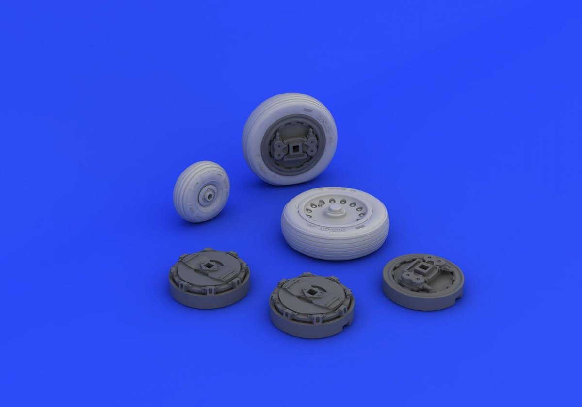 Eduard 632076 Mirage IIIc wheels ITALERI 1/32 – obrázek 2