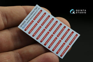 Quinta Studio QP48006 &amp;quot;Remove Before Flight&amp;quot; standard external streamer 24&amp;quot;, 20 Pcs 1/48 – immagine 8