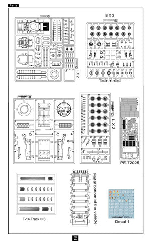 Modelcollect UA72127 TOS-2 Prospective Thermobaric MuLtlplelaunch Rocket System on Armata Universal Combat Platform 1/72 – obrázek 5