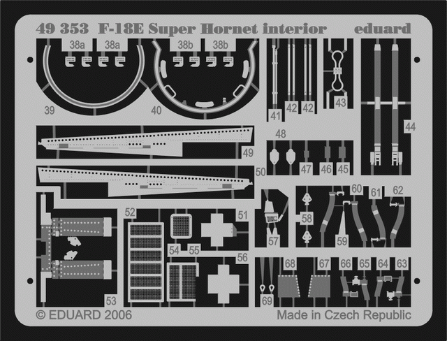 Eduard 49353 F-18E interior 1/48 Hasegawa – image 2