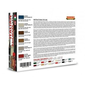 Coffret de peinture acrylique Lifecolor XS13 Chemins de fer italiens, lot de 1 (6 x 22 ml) – image 2