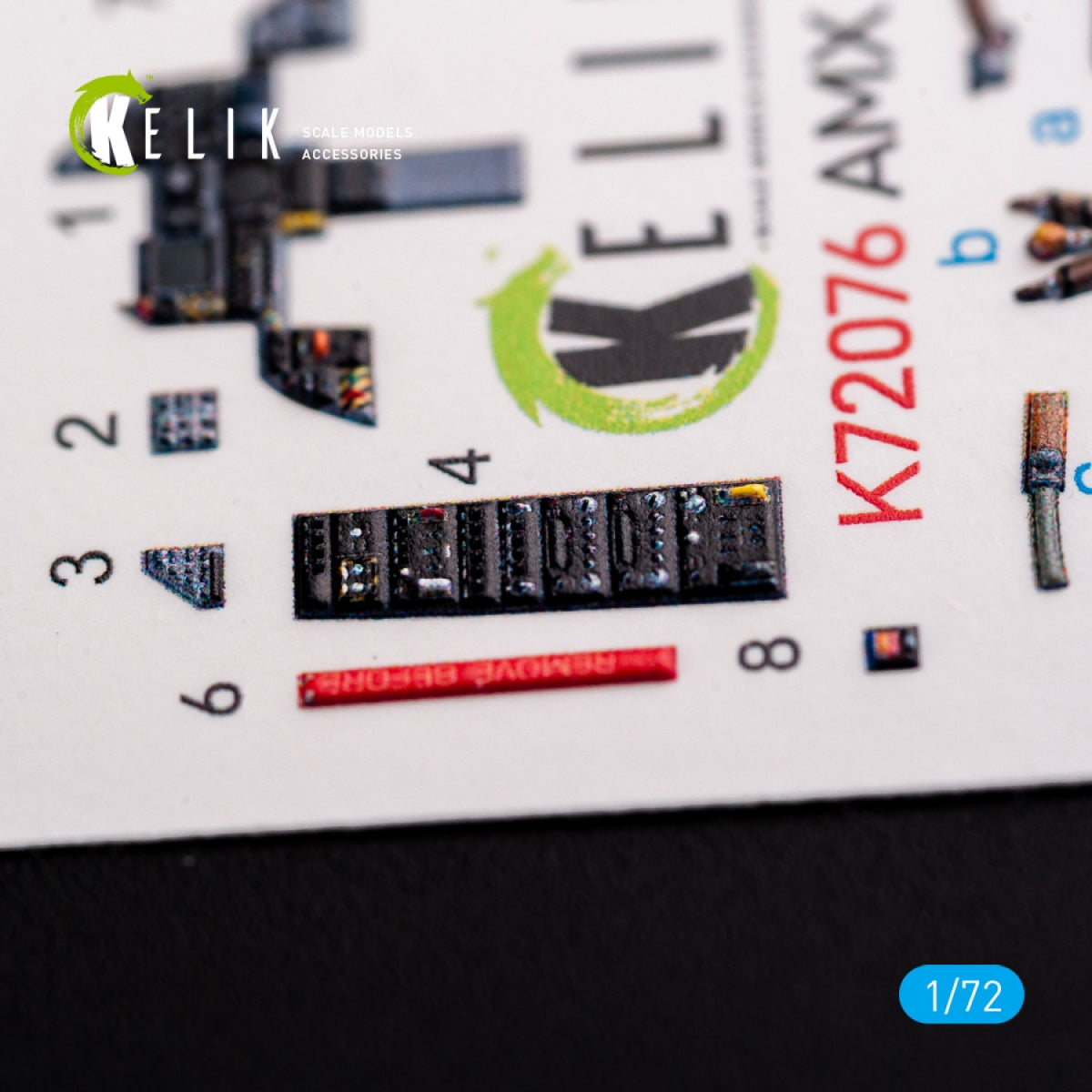 KELIK K72076 Amx Ghibli interior 3D decals for Italeri kit 1/72 – Bild 6