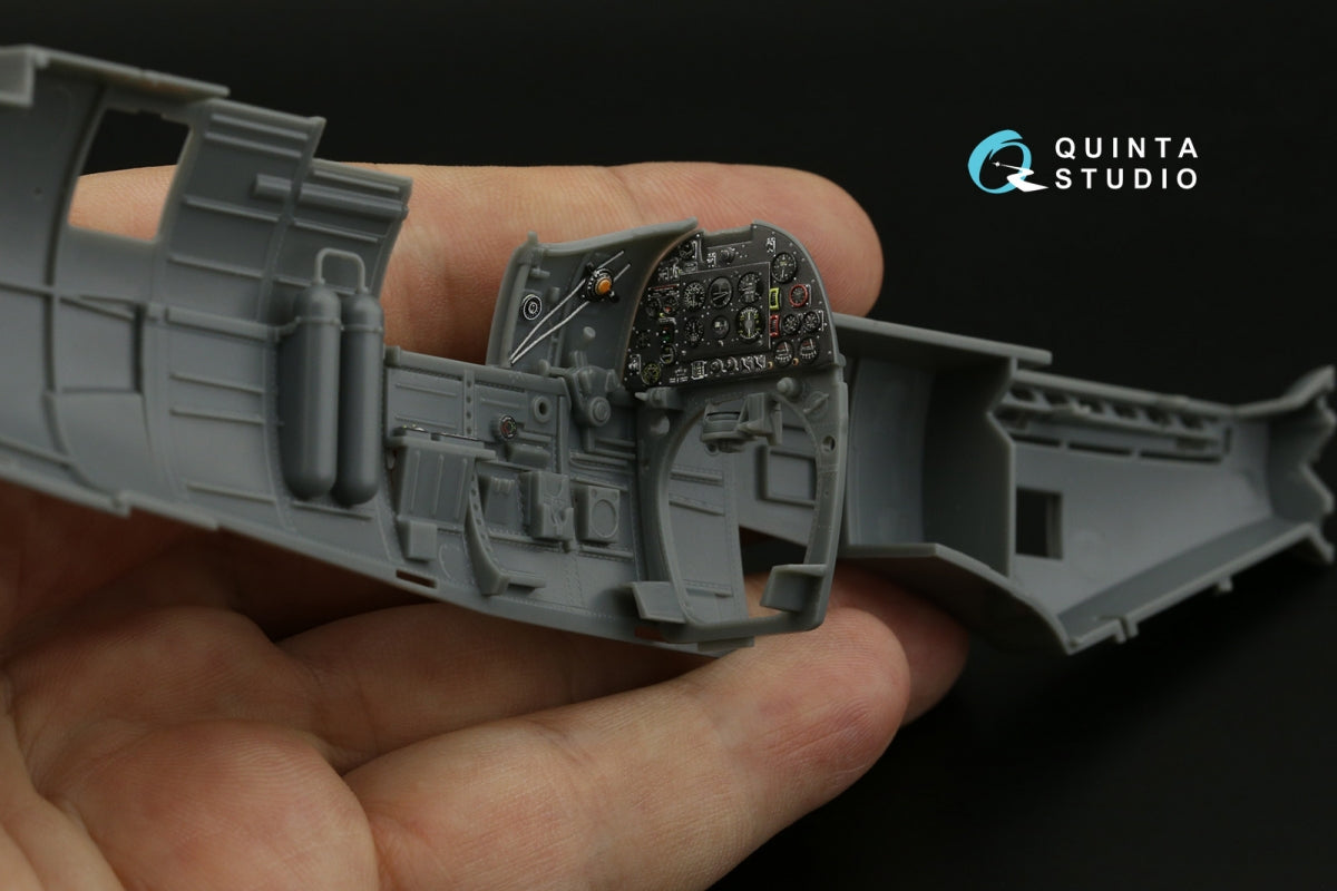 Quinta Studio QD32192 Spitfire Mk.1 (Mid) 3D-Printed &amp;amp; colored Interior on decal paper (Kotare) 1/32 – Bild 6