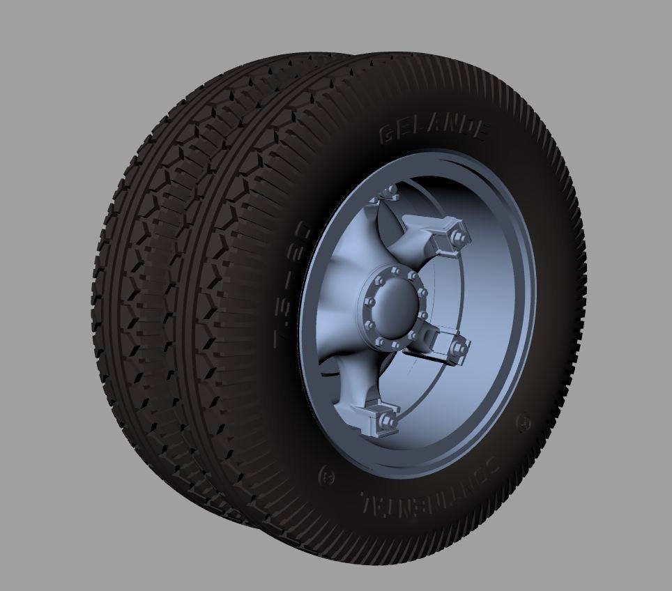 Panzer Art RE35-517 Renault AHN road wheels (Continental) 1/35 – Bild 2