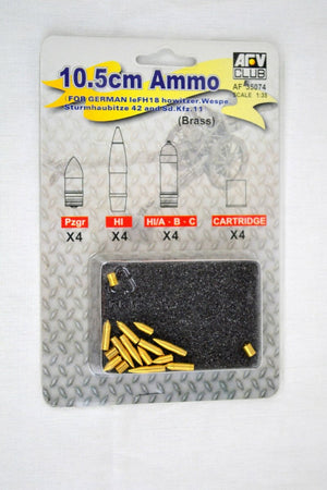 AFV Club 35074 10.5cm Ammo for Wespe 1/35