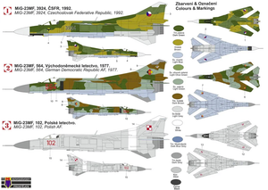 Kovozavody Prostejov KPM0308 MiG-23MF “Warsaw Pact II.” 1/72 – obrázek 2