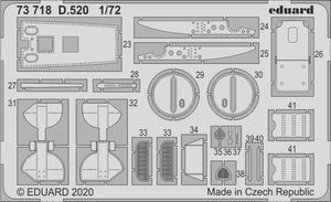 Eduard 73718 D.520 1/72 HOBBY 2000, HASEGAWA – obrázek 2