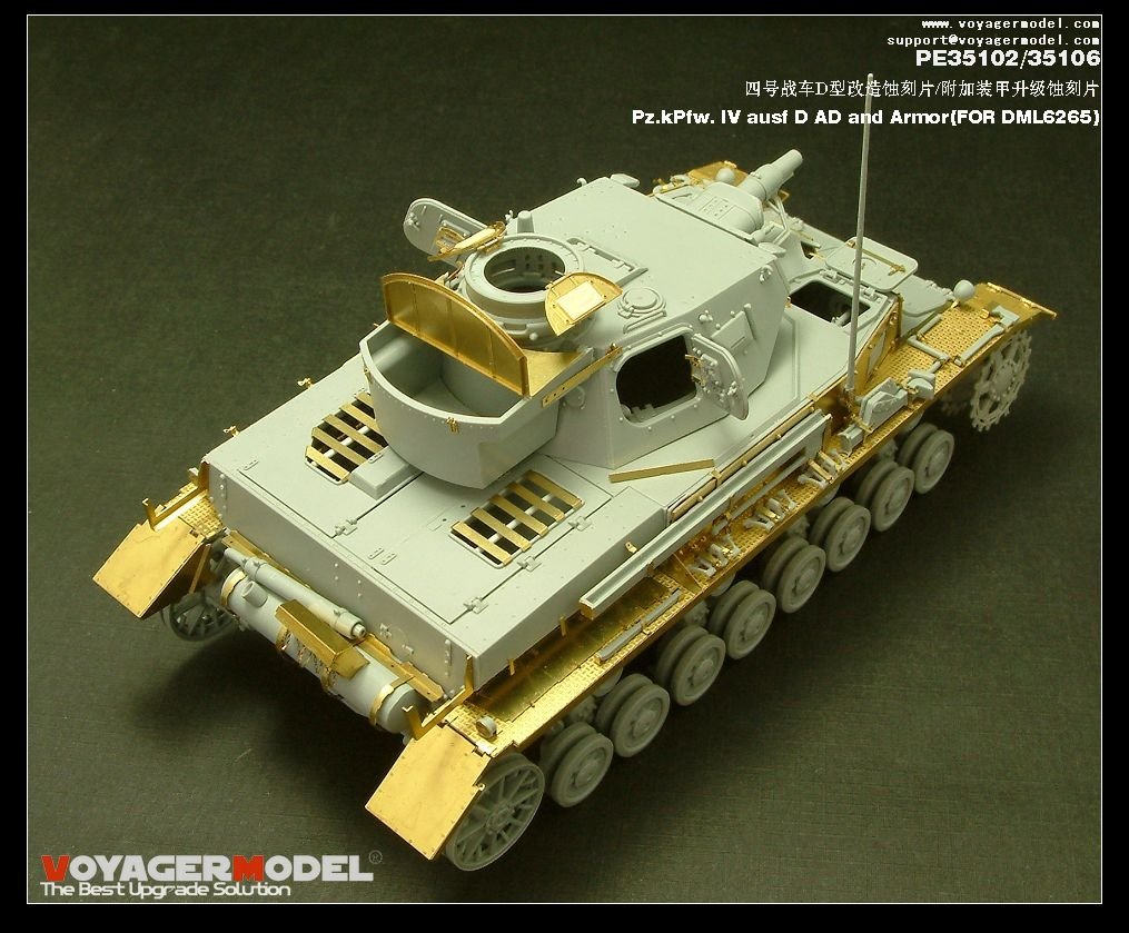 Voyager Model PE35106 Pz.kPfw. IV ausf D AD Armor 1/35 – obrázek 3