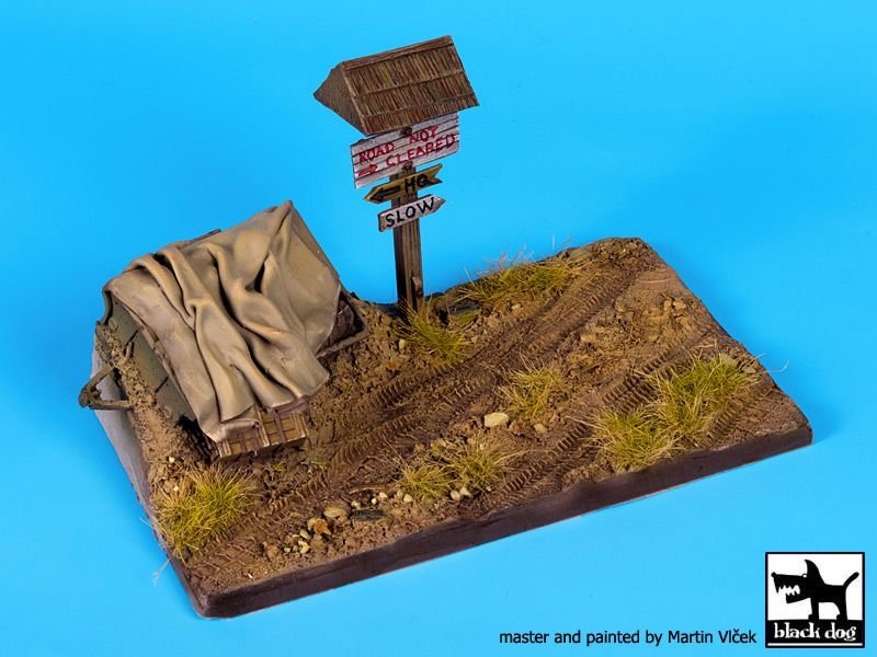 Black Dog D35063 Road with trailer base 1/35 – Bild 3