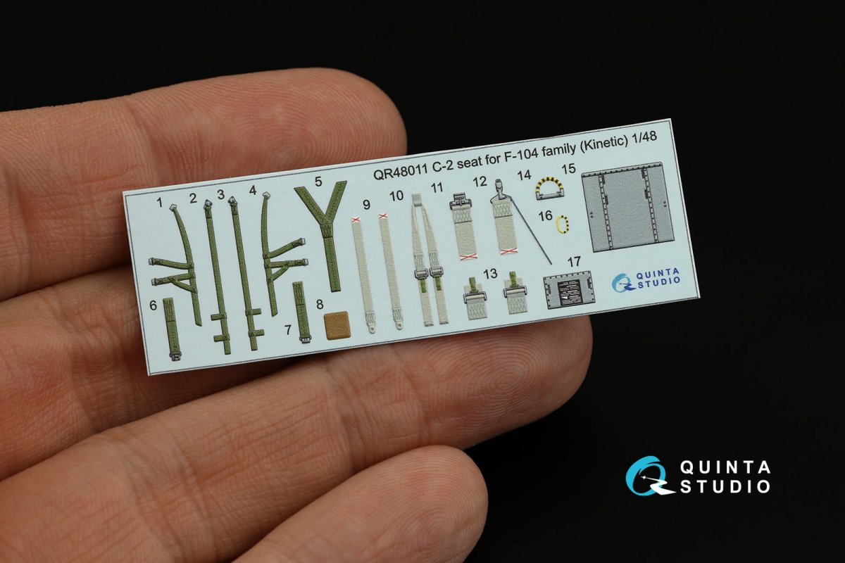 Quinta Studio QR48011 C-2 seat for F-104 family (Kinetic) 1/48 – imagen 8