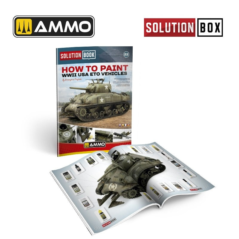 AMMO by Mig Jimenez 7728 SOLUTION BOX 22 – WWII USA ETO. Colors and Weathering System – immagine 5