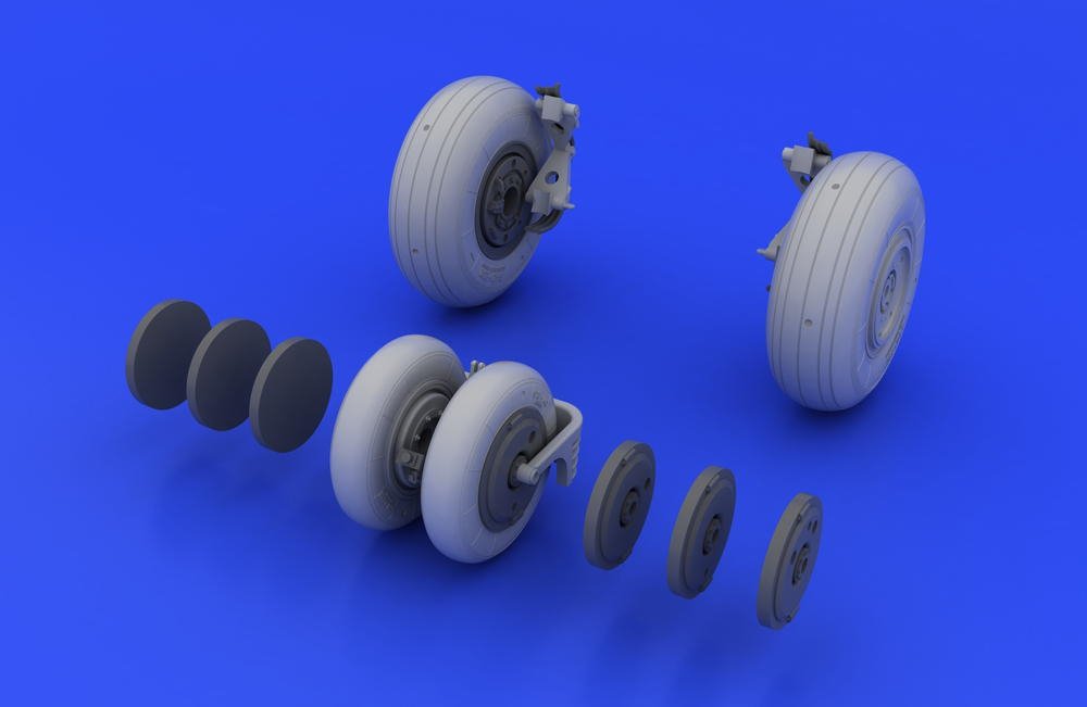 Eduard 648037 MiG-29 wheels 1/48 (Eduard, Academy) – obrázek 3