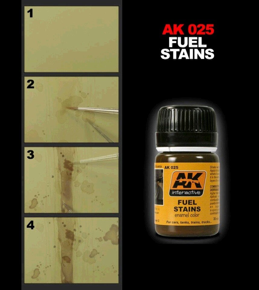 AK Interactive AK025 Fuel Stains 35ml – image 2