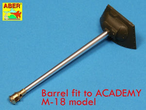 Aber 35L-137 US 76 mm M1A2 barrel with muzzle brake for Sherman M4 &amp;amp; M-18 Hellcat (1/35) – image 4