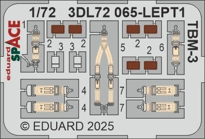 Eduard 3DL72065 TBM-3 SPACE HOBBY BOSS 1/72 – immagine 3