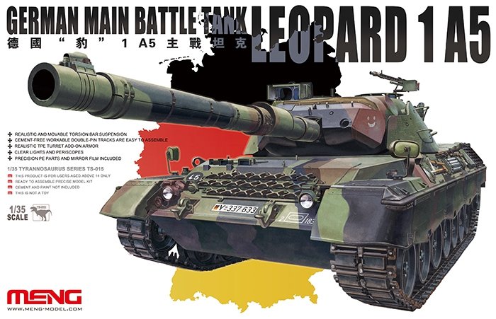 Meng Model TS-015 GERMAN MAIN BATTLE TANK LEOPARD 1 A5 1/35