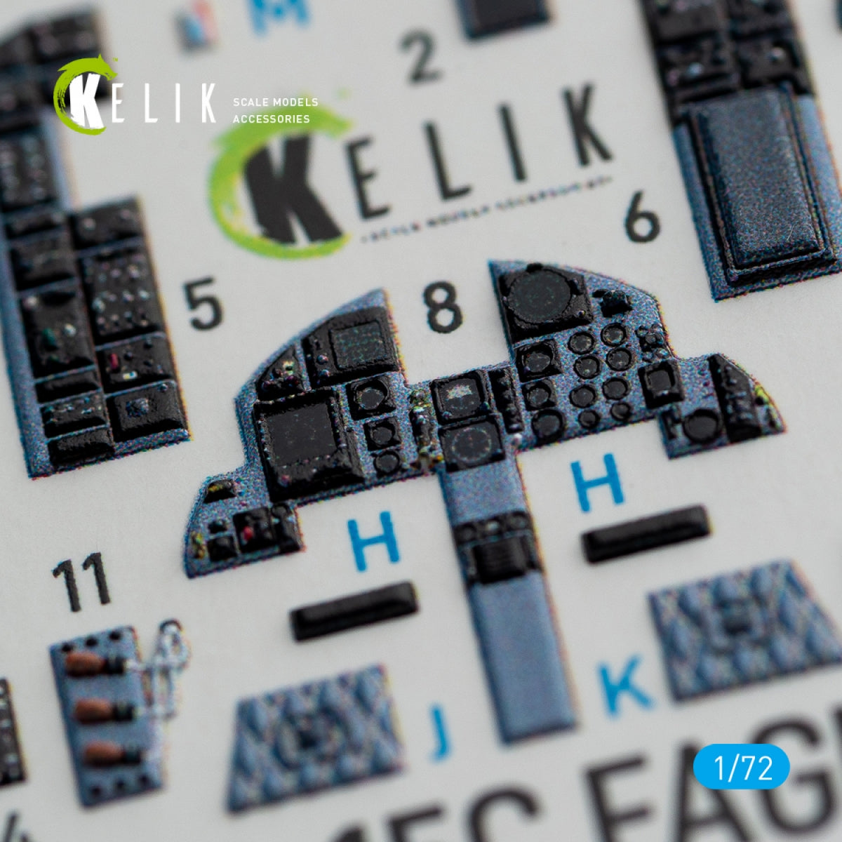 KELIK K72072 F-15C EAGLE INTERIOR 3D DECALS FOR HASEGAWA KIT 1/72 – Bild 2