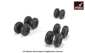 Armory Models AW72061 Yakovlev Yak-42 Clobber wheels w/ weighted tires 1/72 – image 3