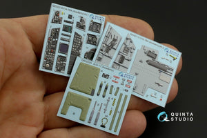 Quinta Studio QD32110 F/A-18A 3D-Printed &amp;amp; colored Interior on decal paper (Academy) 1/32 – image 2