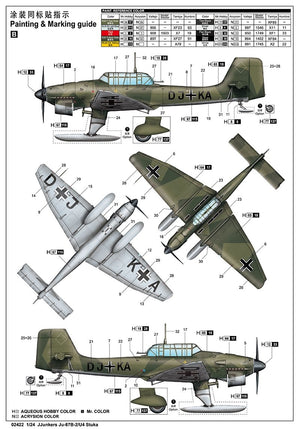 Trumpeter 02422 Junkers Ju-87B-2/U4 Stuka 1/24 – imagen 3