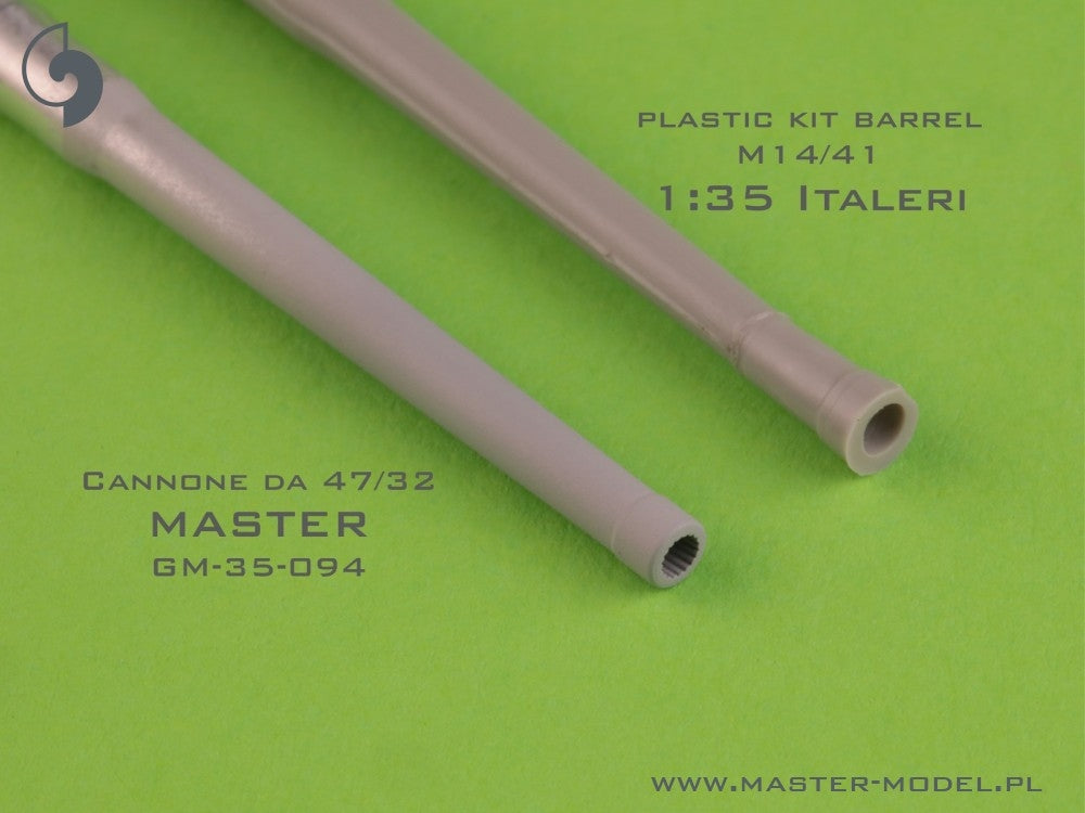 Master GM-35-094 Italian 47mm L/32 gun barrel (Cannone da 47/32) - used on M13/40 and M14/41 tanks 1/35 – image 3