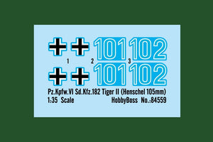 Hobby Boss 84559 Pz.Kpfw.VI Sd.Kfz.182 Tiger II (Henschel 105mm) 1/35 – image 3