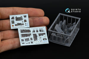 Quinta Studio QDS+48487 F-4C Phantom II 3D-Printed &amp;amp; colored Interior on decal paper (Academy) (Small version) (with 3D-printed resin parts) 1/48 – immagine 2