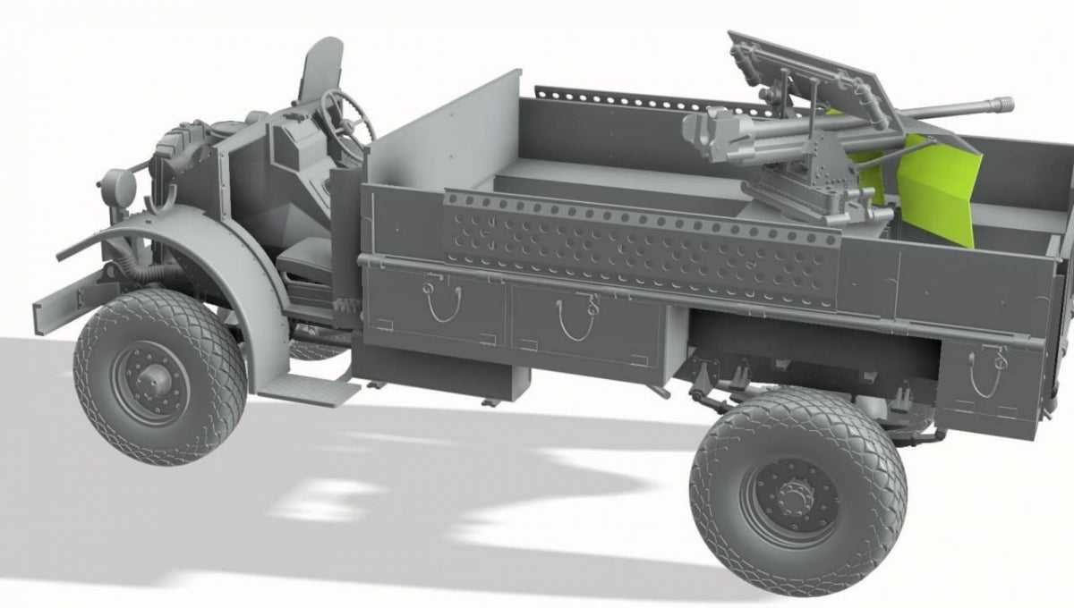 Thunder Model 35312 LRDG CMP F30 Truck w/ Ordnance 37 mm MKI Bofors Gun - Limited Bonus Edition 1/35 – image 3