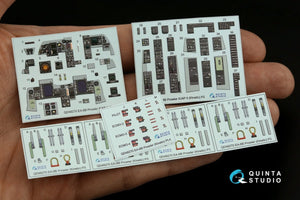 Quinta Studio QD48270 EA-6B Prowler (ICAP II) 3D-Printed &amp;amp; colored Interior on decal paper (Kinetic) 1/48 – image 6