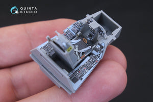 Quinta Studio QD48167 F-16A 3D-Printed &amp;amp; colored Interior on decal paper (for Kinetic kit) 1/48 – obrázek 6
