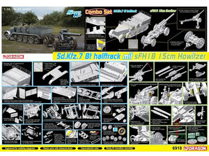 Dragon 6918 Sd.Kfz 7 8ton Halftrack mit sFH18 15cm Howitzer 1/35 – Bild 2