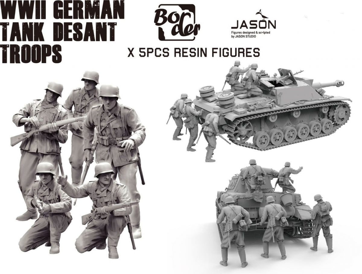 Das Werk DWF016 WWII German Tank Landing Troops 1/16 – image 2
