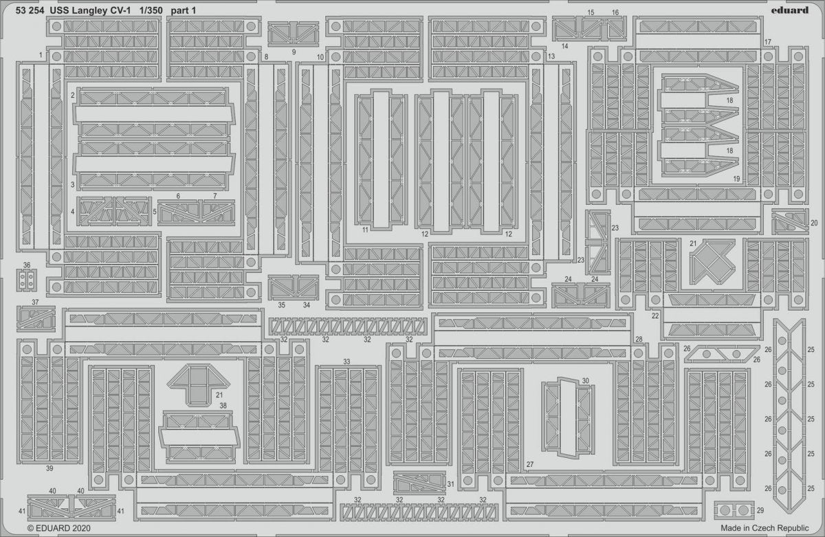 Eduard BIG5360 USS Langley CV-1 TRUMPETER 1/350 – image 3