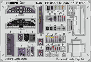 Eduard 49886 He 111H-3 nose interior ICM 1/48 – image 2
