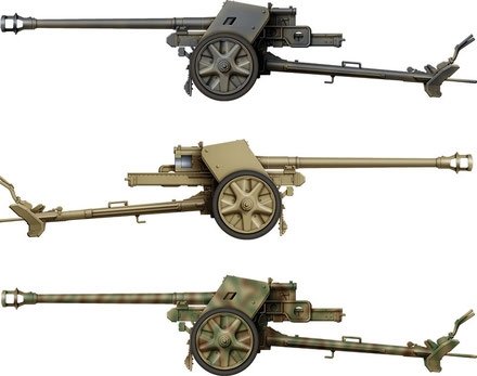 Das Werk DW35027 German 7.5cm Pak40 with 4 Figures 1/35 – imagen 2
