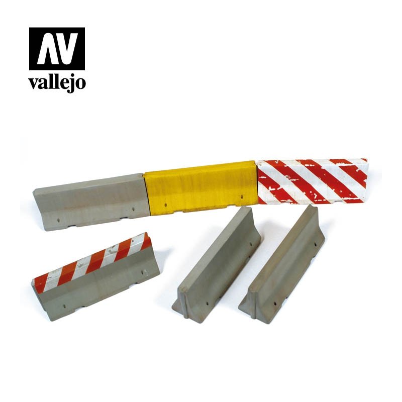 Vallejo SC214 Diorama Accessories Concrete Barriers 1/35
