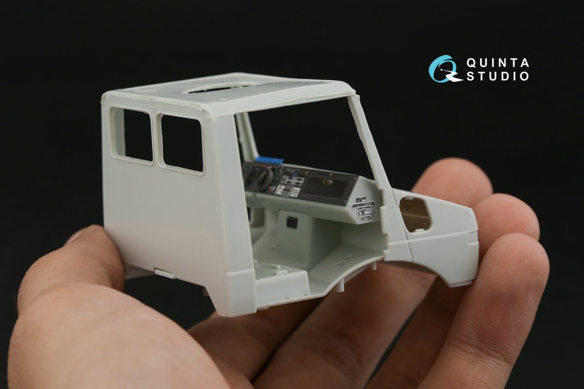 Quinta Studio QD35103 Unimog 435 3D-Printed &amp;amp; colored Interior on decal paper (Revell) 1/35 – Bild 3