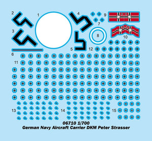 Trumpeter 06710 German Navy Aircraft Carrier DKM Peter Strasser 1/700 – image 3
